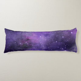 Cojín Modelo púrpura del espacio de la acuarela