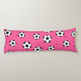 Cojín Modelo rosado lindo del fútbol