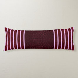 Cojín Modern Burgundy Reptile Skin & Stripe 