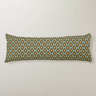 Cojín Moderno amarillo azul del ikat tribal moderno