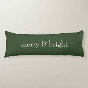 Cojín Moderno Merry & Bright Verde Fiesta de Navidad