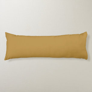 Cojín Moderno Mustard color sólido dorado mínimo