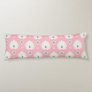Cojín Moderno patrón ikat chic pastel rosa verde