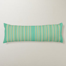 Cojín Moderno Verde Jade Rayado