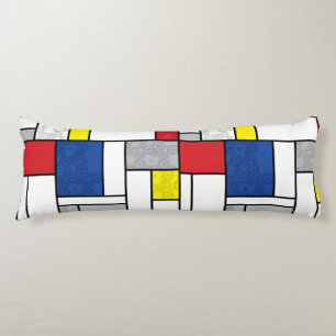 Cojín Mondrian Retro Círculos Minimalistas De Stijl Mod