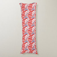 Monograma chino chino de lujo francés rojo azul