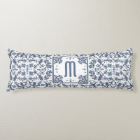 Monograma Ornate Azul Denim
