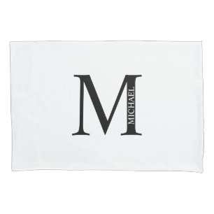 Cojín Monograma personalizado y Funda de almohadas de no