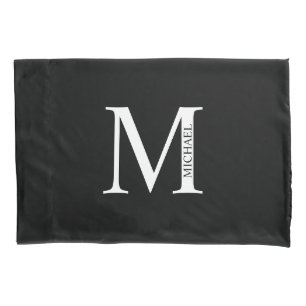 Cojín Monograma personalizado y Funda de almohadas de no