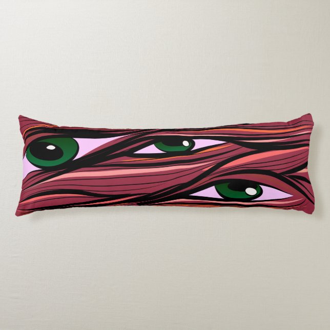 Cojín Monstruo de ojos (Anverso)