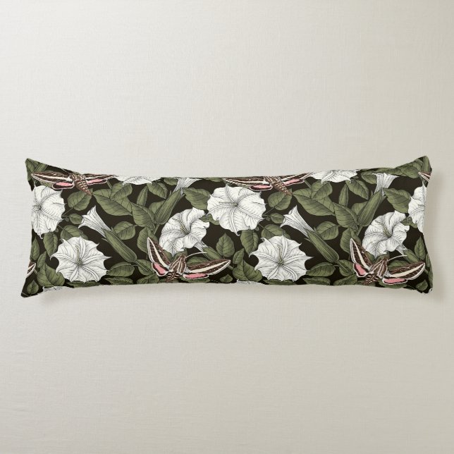 Cojín Moonflowers y esfinges (Anverso)