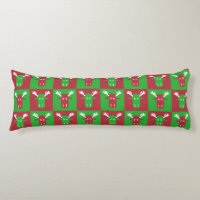 Moose Head Pop Art body pillow