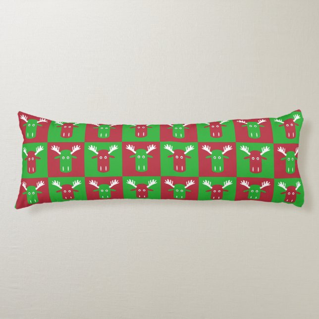 Cojín Moose Head Pop Art body pillow (Anverso)