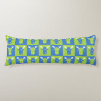 Moose Head Pop Art body pillow