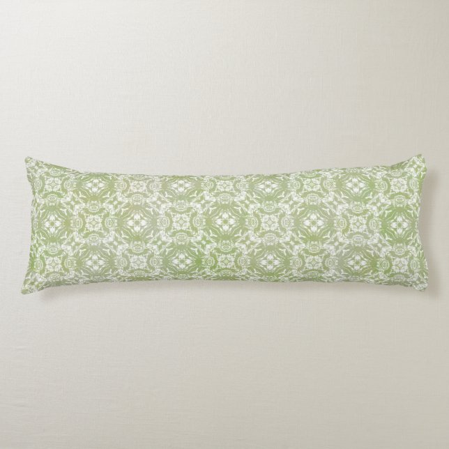 Cojín Moss Pillow del cuerpo superior de encaje verde y  (Anverso)