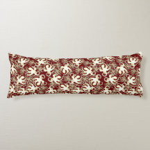 Motif De Repetición De Oro Y Rojo | Patrón Octopus