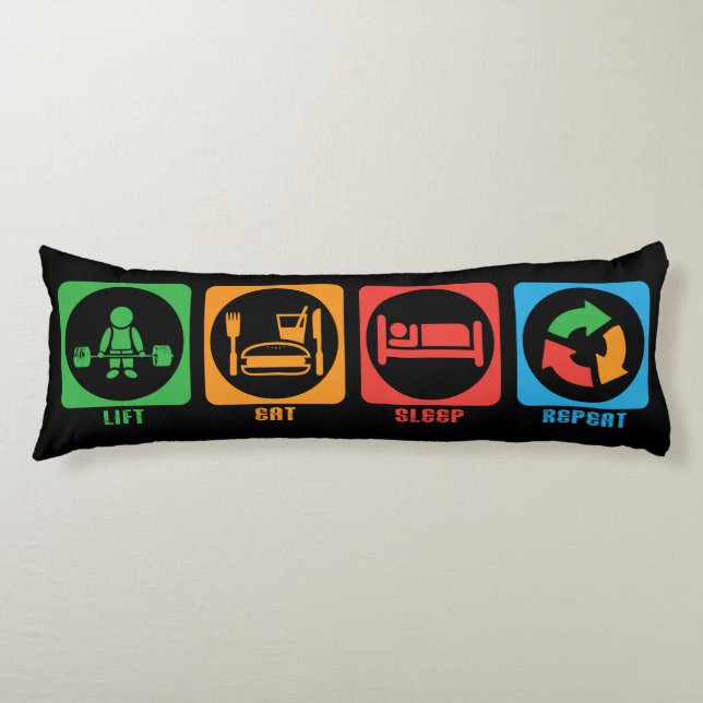 Cojín Motivación de Levantamiento de Gimnasio (Anverso)