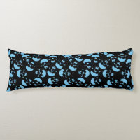 Motivo repetido azul y negro | Patrón de calavera