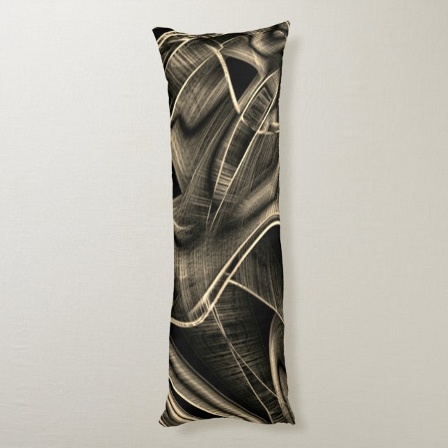 Cojín Mucho torcido que parece un pino quemado con ranur (Atrás (Vertical))