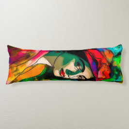 Cojín Mujer en Gorra rojo