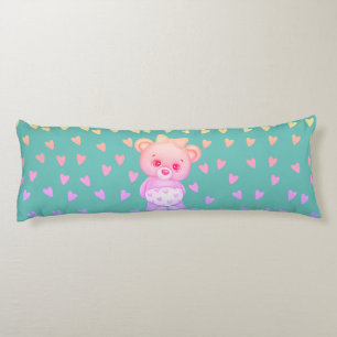 Cojín Multicolor Corazón Imprimir Teddy Bear Cuerpo Pill