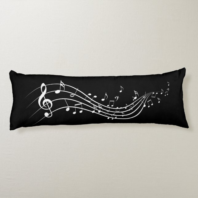 Cojín Musical Notes Body Pillow (Reverso)