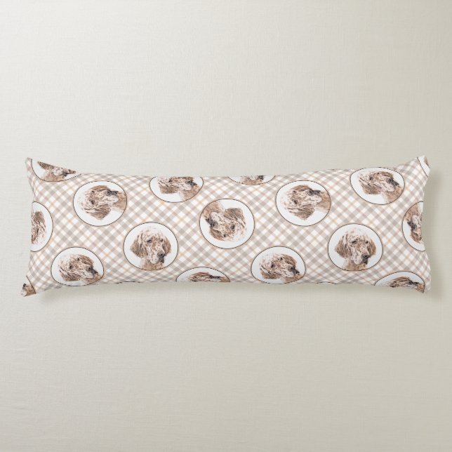 Cojín Naranja de Inglaterra Belton Pintura Mascota Perro (Anverso)