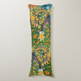 Cojín naranja moda color turquesa azul cítrico siciliano