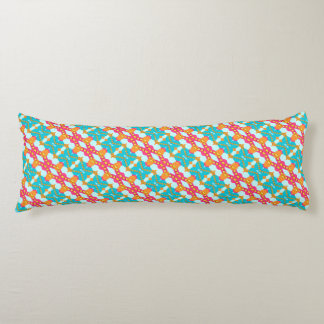 Cojín Naranja turquesa Moderno Azteca Body Pillow
