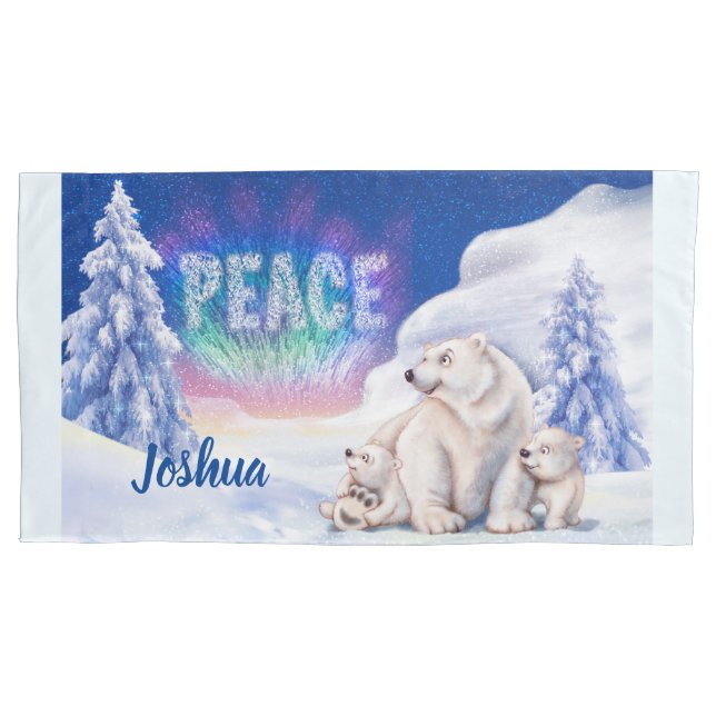 Cojín Navidades de la funda de almohada king infantil os (Anverso)