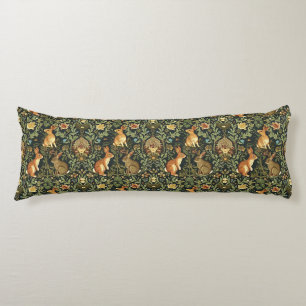 Cojín Navidades de William Morris Woodland Floral Rabbit
