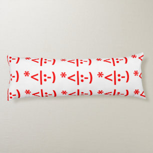Cojín Navidades Elf Emoticon Xmas ASCII Texto Arte