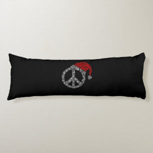 Cojín Navidades felices Símbolo de Hippies Gorra Santa