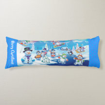 Navidades gigantes acolchan a los hombres de nieve