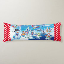 Navidades gigantes acolchan a los hombres de nieve