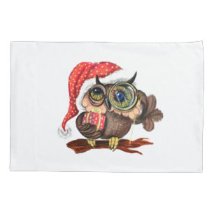 Cojín Navidades Lechuza Bebé con Funda de almohada de re
