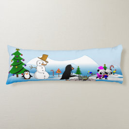 Cojín Navidades Personalizado de escena de invierno 2 al