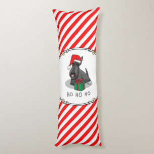 Cojín Navidades Santa Hat Scottish Terrier (negro)
