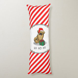 Cojín Navidades Santa Hat Tibetan Spaniel (Brown Cute)