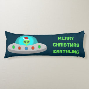 Cojín Navidades UFO Ho Ho Alien Personalizado de platill