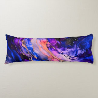 Cojín Nebulosa del espacio púrpura en tinta de alcohol