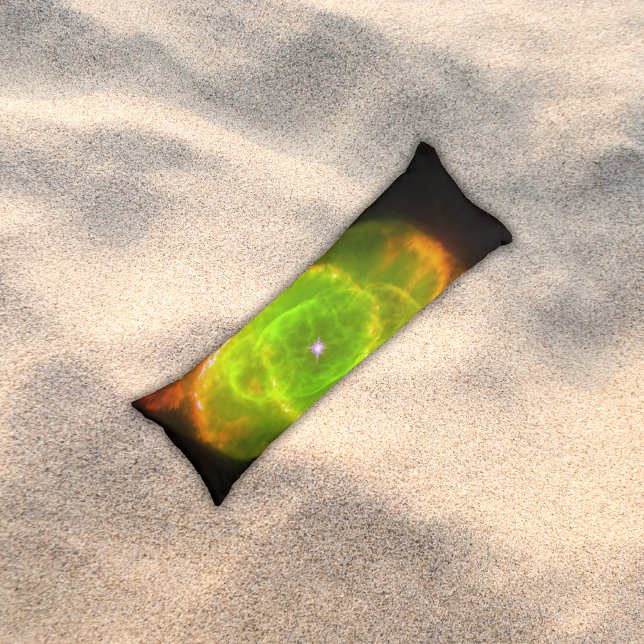 Cojín Nebulosa verde de ojos del gato | (Subido por el creador)