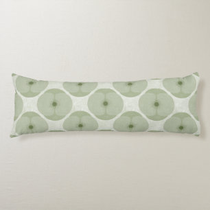 Cojín Negrita Floral Verde Texturizada Minimalista Poppy