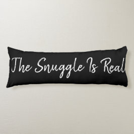 Cojín Negro y blanco: La acurrucarse es real