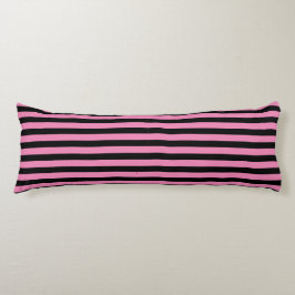Cojín Negro y rosado tachado