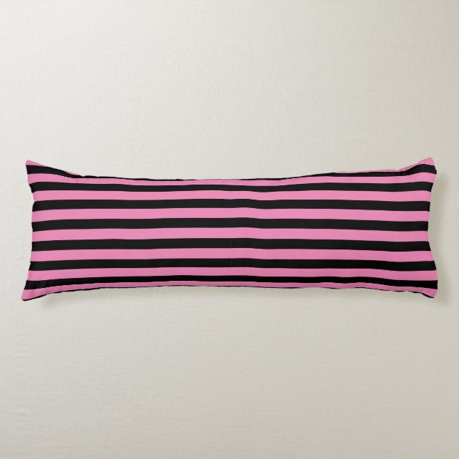 Cojín Negro y rosado tachado (Anverso)