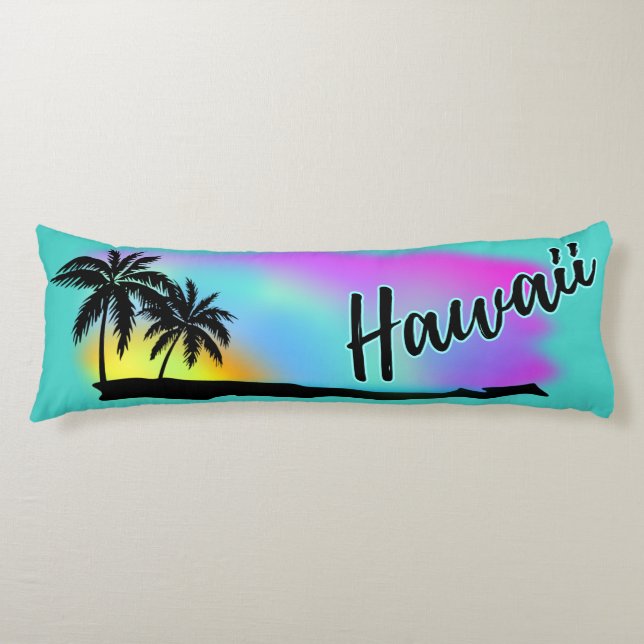 Cojín Neon Beach Skies En Hawaii (Anverso)