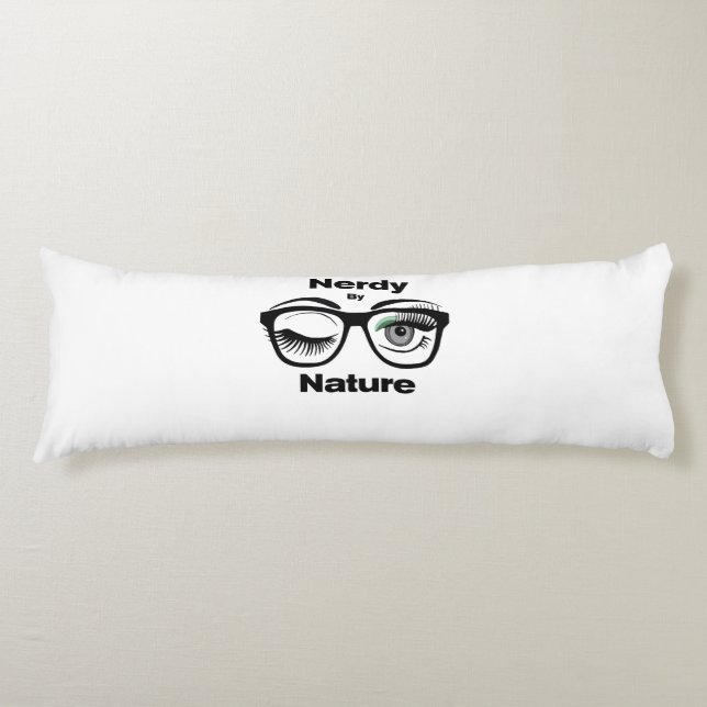 Cojín Nerdy by Nature Funny Geek Design with Glasses (Anverso)