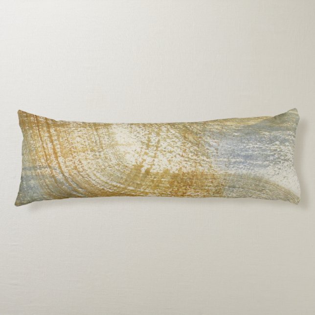 Cojín Neutrales de acuarela de pincel rugoso (Anverso)