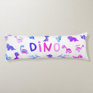 Cojín Niña Rosa y Morada Bebé Dino Pillow Corporal